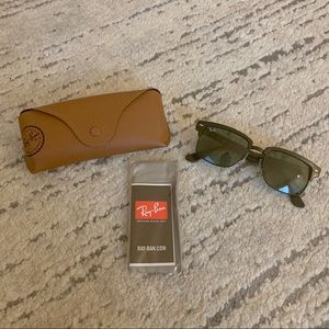 Ray Ban 52 mm Clubmaster Square Sunglasses Rb 4190